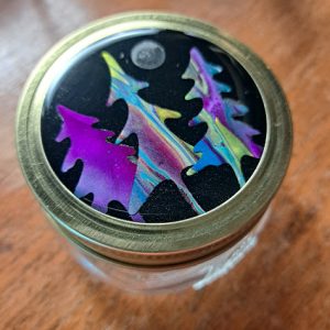 Moonlit Pines Art Jar