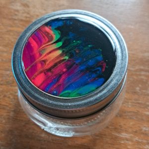 Neon After Dark Art Jar