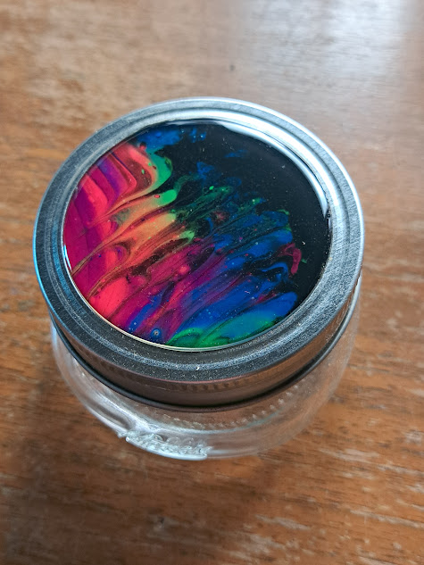 Neon After Dark Art Jar